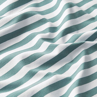 Cotton Jersey Wide Stripes – mint/white, 