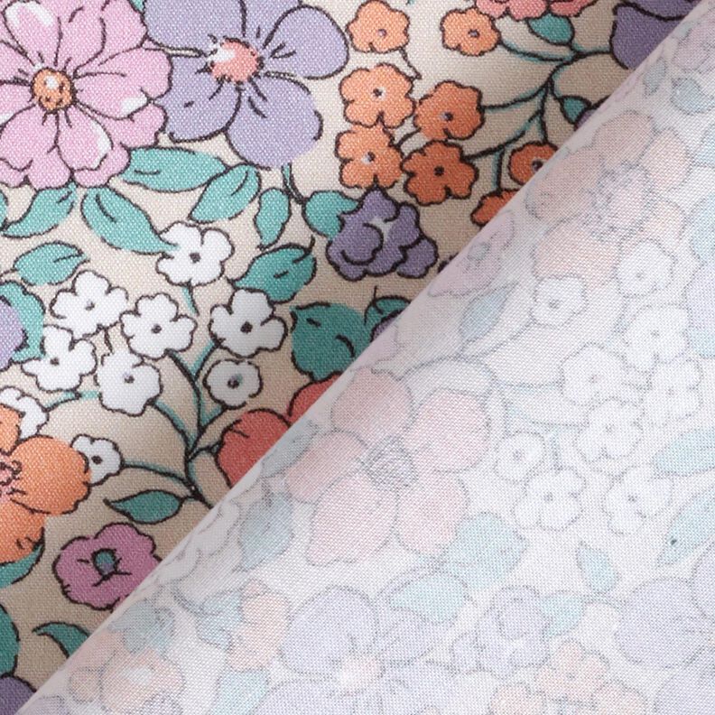 GOTS Cotton Poplin Flower Meadow | Poppy Fabrics – natural,  image number 4