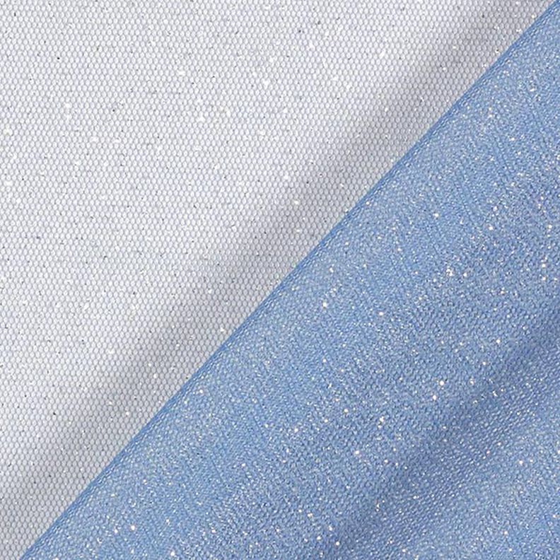 Royal Glitter Tulle – denim blue/silver,  image number 4