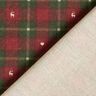 Decor Fabric Half Panama Check with hearts – dark red/dark pine,  thumbnail number 4
