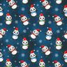 Cotton Jersey Panda in Christmas spirit | Glitzerpüppi – midnight blue/chili,  thumbnail number 1