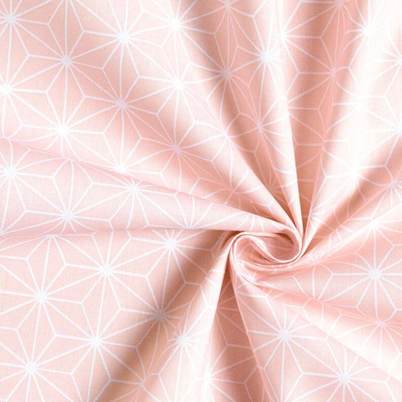 Cotton Cretonne Asanoha Japanese Stars – pink,  image number 4