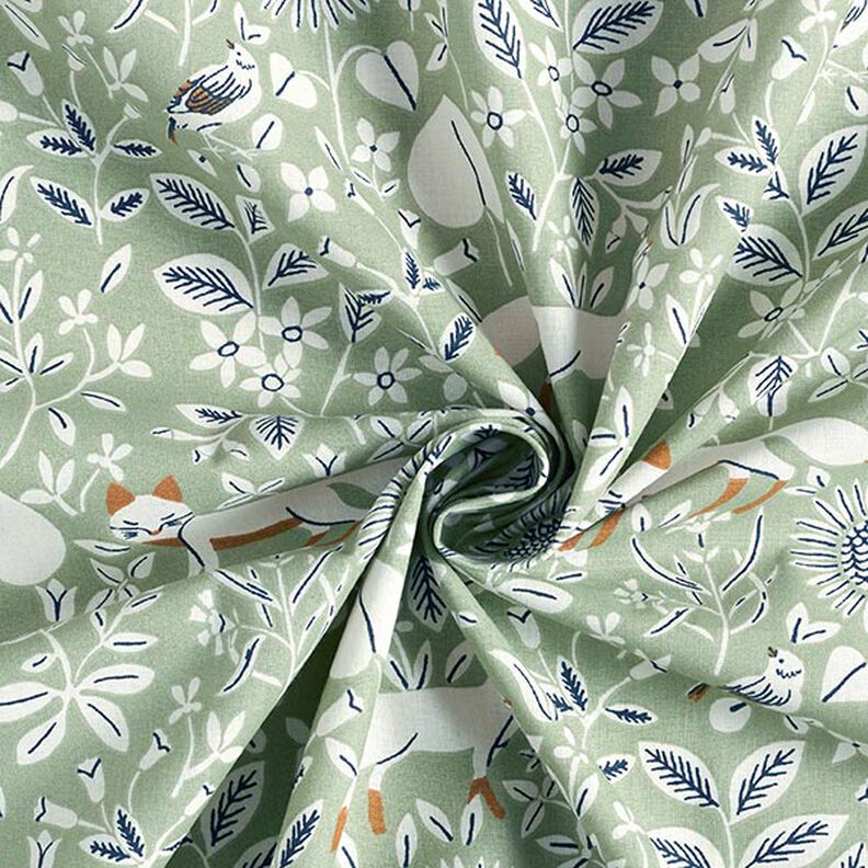 Cotton Poplin Fox meadow – reed,  image number 4