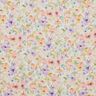 Watercolour sea of blooms digital print dobby viscose fabric – ivory/lavender,  thumbnail number 1