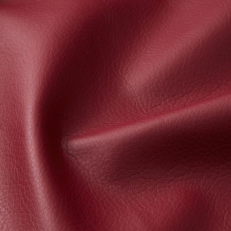Faux Leather Furnishing Fabric – carmine,  image number 2
