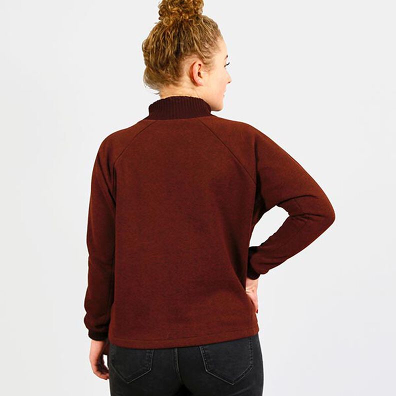 FRAU BETTI Batwing Jumper with Kangaroo Pocket and Stand Collar | Studio Schnittreif | XS-XXL,  image number 8