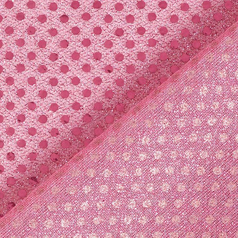 Sequin fabric, small dots – pink,  image number 5