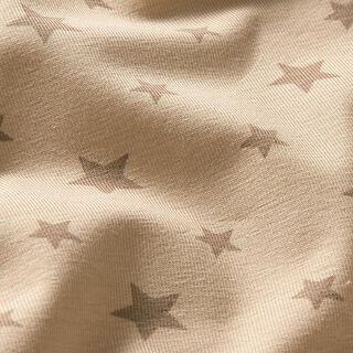 Cotton jersey stars – beige, 