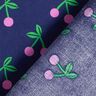 Coated Cotton cute cherries – navy blue,  thumbnail number 4