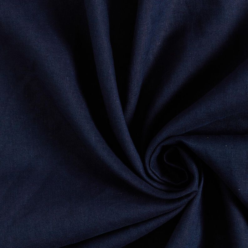 Lightweight linen blend pre-washed – midnight blue, image number 1