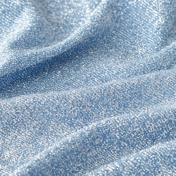 Glamour Tinsel Glitter Jersey – light blue,  image number 2