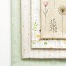 Decor Fabric Half Panama sketched wildflowers – white/pink,  thumbnail number 5