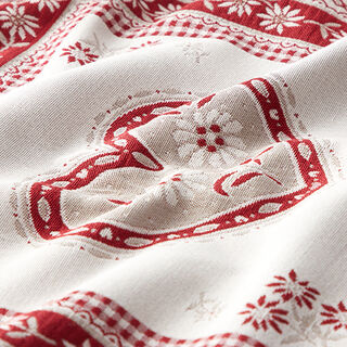 Decor Tapestry Fabric Alpine Magic Heart – carmine, 