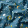 Cotton Cretonne constellations – ocean blue,  thumbnail number 2