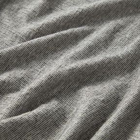 Crinkle jersey Plain – dark grey/silver grey, 