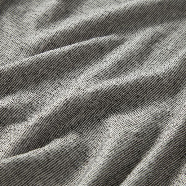 Crinkle jersey Plain – dark grey/silver grey,  image number 2