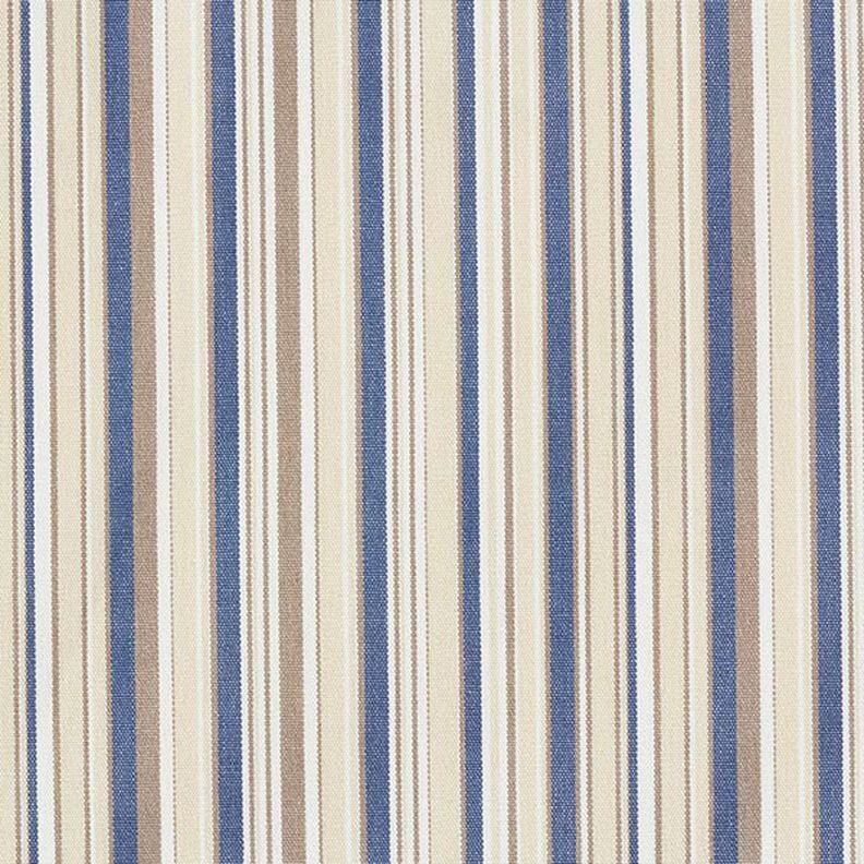 Awning Fabric Fine Stripes – beige/denim blue,  image number 1