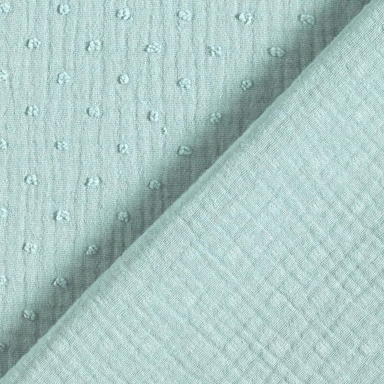 Double Gauze/Muslin dobby – mint,  image number 4
