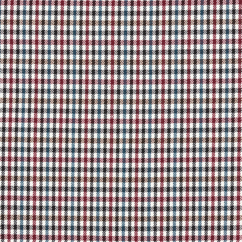 Stretch Trouser Fabric Tartan – white/black,  image number 1