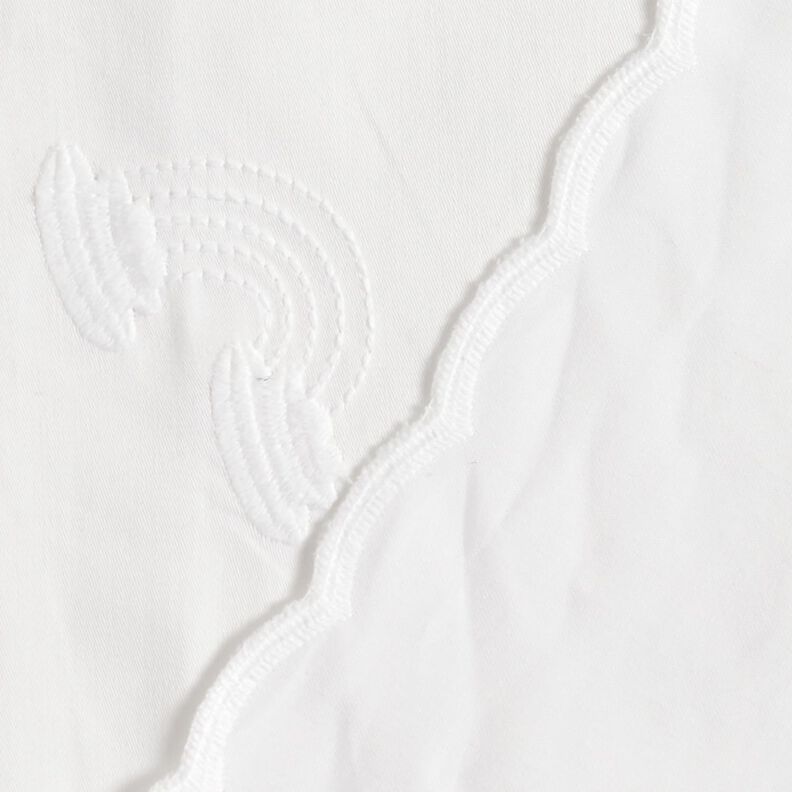 Sateen rainbow embroidery – white,  image number 4