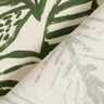 Decor Fabric Half Panama painted monstera – cream/pine,  thumbnail number 4