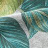 Decor Fabric Canvas ficus leaves – blue spruce/grey,  thumbnail number 2