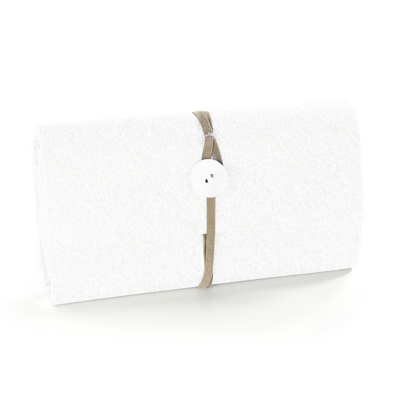 Felt 90 cm / 1 mm thick – white, image number 4