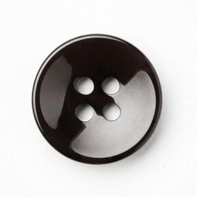 4-hole button marbled [Ø 15 mm] – black, 