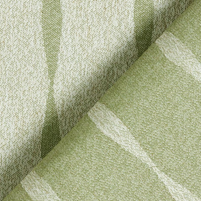 Outdoor Fabric Canvas wavy stripes – light olive/light beige,  image number 4
