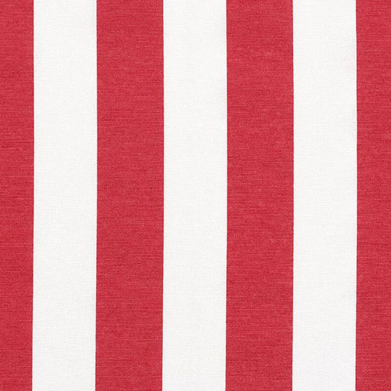 Decor Fabric Canvas Stripes – red/white,  image number 1
