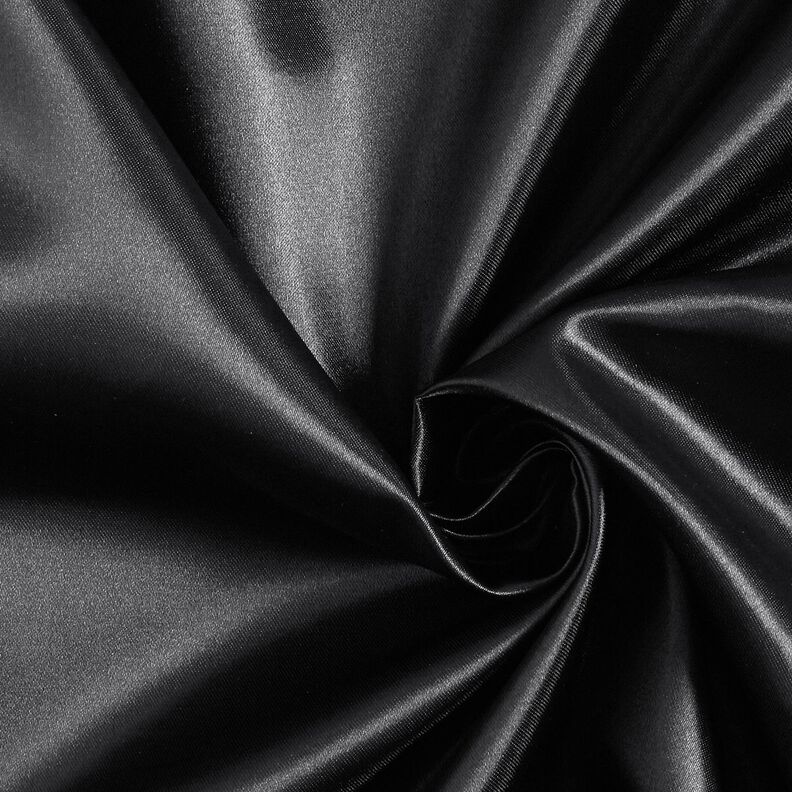 Polyester Satin – black,  image number 1