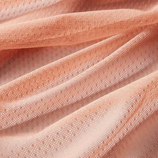 Elastic lace fabric small dots – salmon, 