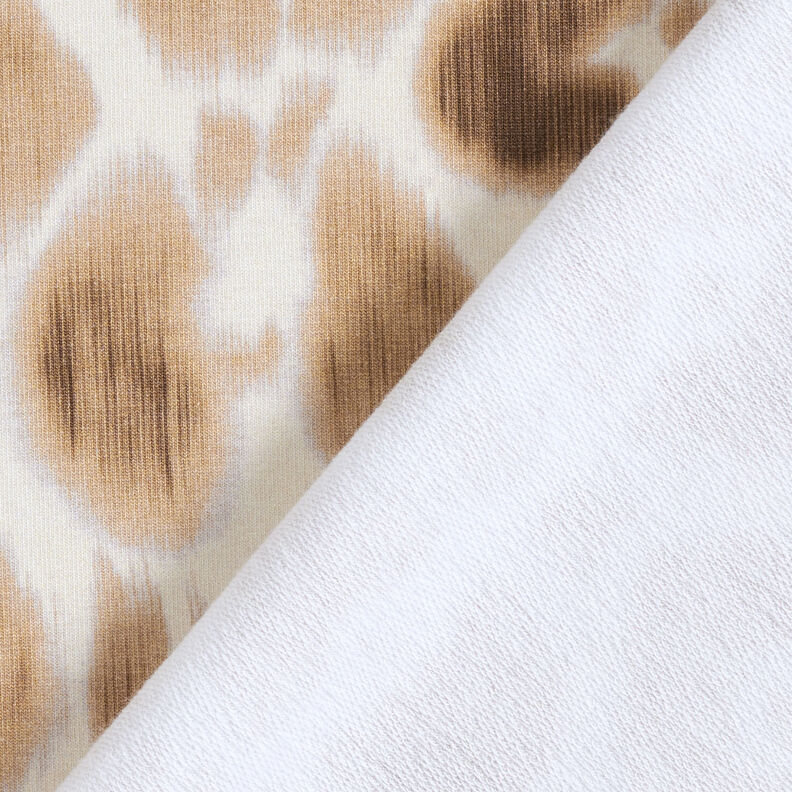 GOTS French terry batik leopard print | TCC x LOOKS by Wolfgang Joop – fawn/cream,  image number 6