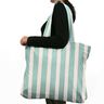 Outdoor Fabric Acrisol Listado – offwhite/turquoise,  thumbnail number 5