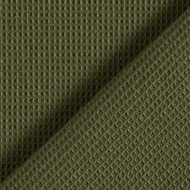 Waffle piqué Mini – dark olive,  image number 3