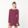 Light Cotton Sweatshirt Fabric Plain – burgundy,  thumbnail number 6