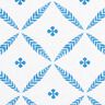 Decor Fabric Cotton Twill elegant diamonds – white/blue,  thumbnail number 1