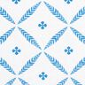 Decor Fabric Cotton Twill elegant diamonds  – white/blue,  thumbnail number 1