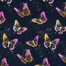 Cotton Jersey Butterflies | Glitzerpüppi – midnight blue/pink,  thumbnail number 1
