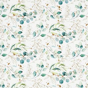 Cotton Poplin Digital Print Eucalyptus – offwhite, 