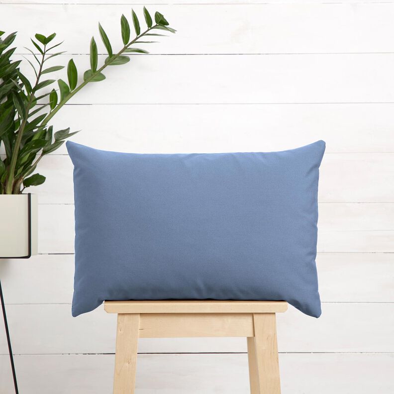 pure heavy linen Plain – light wash denim blue,  image number 6