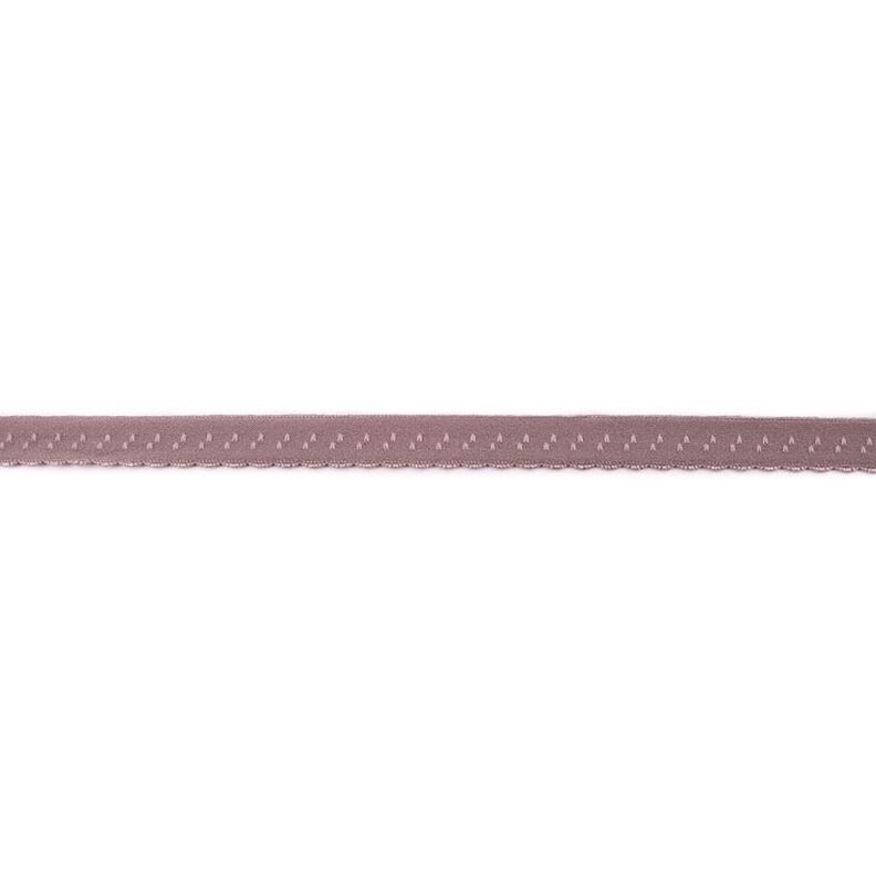 Elasticated Edging Lace [12 mm] – dark taupe,  image number 1