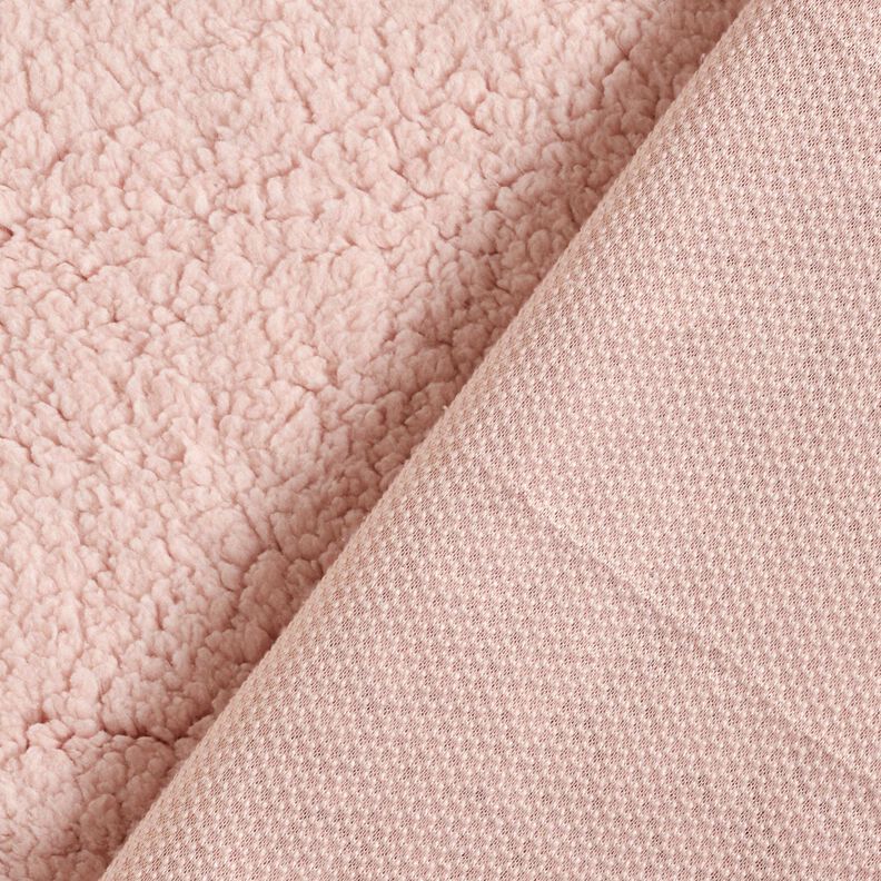 cuddly teddy fur fabric – rosé,  image number 4