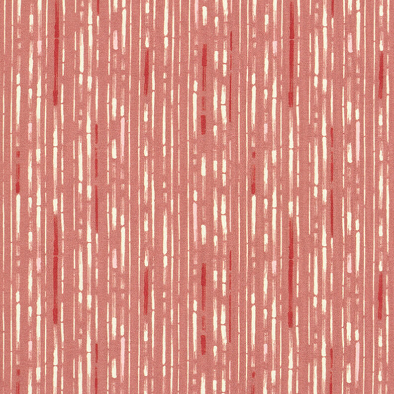 GOTS Cotton Jersey Stripes | Tula – dusky pink/terracotta,  image number 1