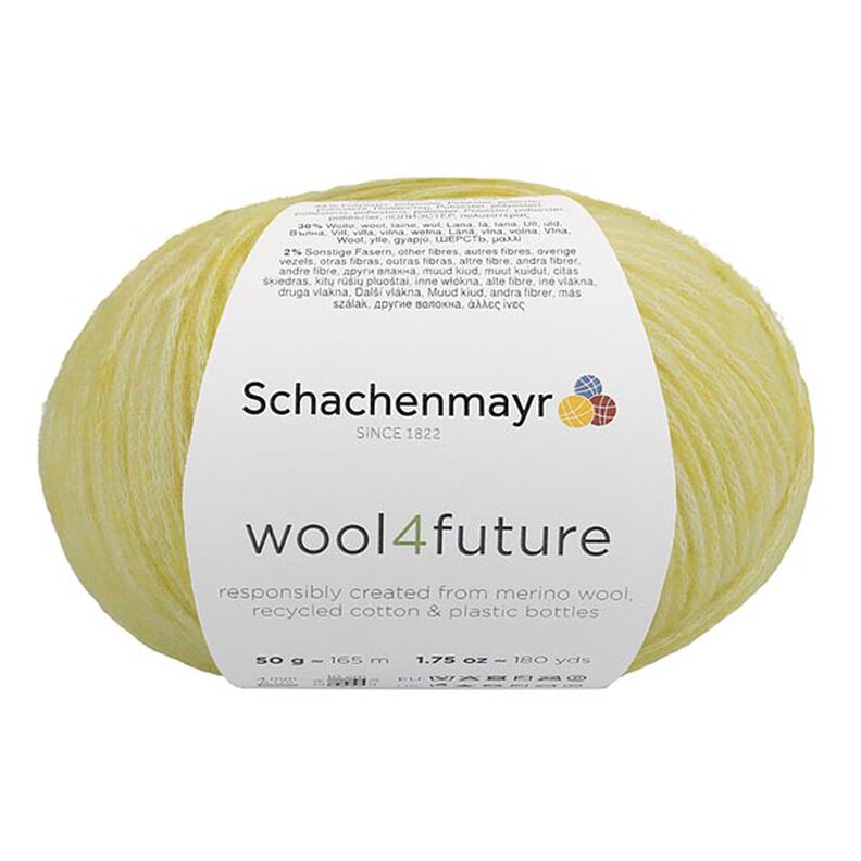 Wool4future, 50g (0020) | Schachenmayr – light yellow,  image number 2