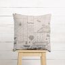Decor Fabric Half Panama nautical chart – natural,  thumbnail number 9