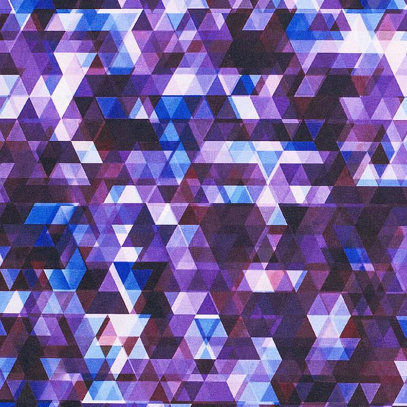 Softshell colourful triangles Digital Print – grape,  image number 6