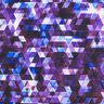 Softshell colourful triangles Digital Print – grape,  thumbnail number 6