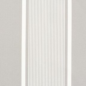 Outdoor Fabric Canvas stripe mix – light grey/white, 