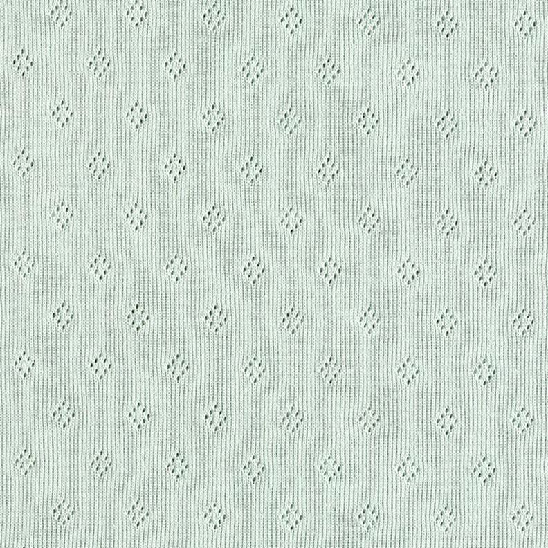 Fine Jersey Knit with Openwork – mint,  image number 1